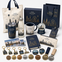 Produits souvenirs personnalisés : sac fourre-tout, bouteille d'eau, tasse, porte-passeport, étiquette de bagage, porte-clés pour cadeaux de voyage