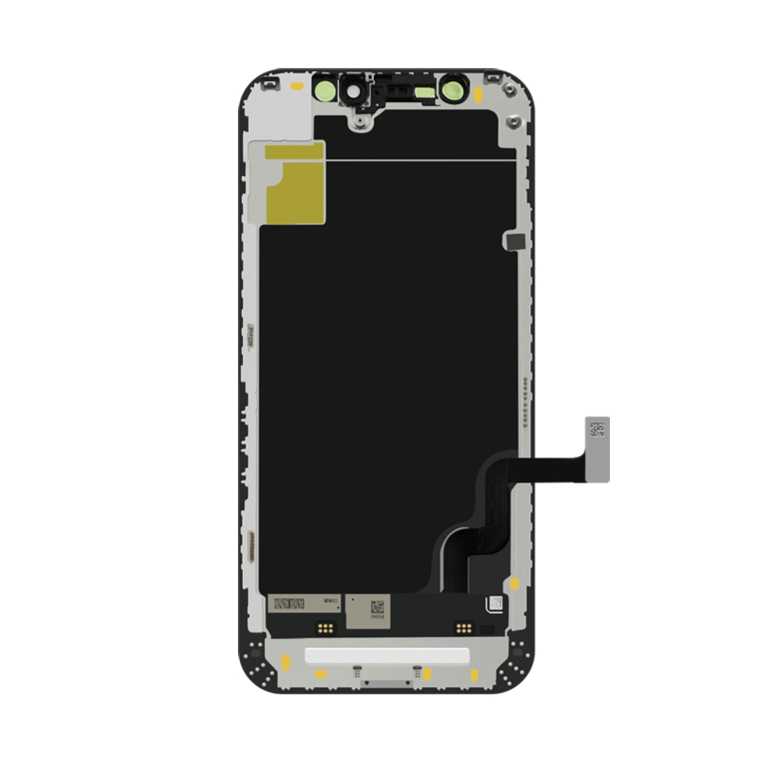 Noir + pour iPhone 12 Mini + Écran LCD OLED Rigide