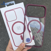Coque magnétique transparente pour iPhone 17 Pro Max, coque transparente pour iPhone 16 Pro Max, coque transparente en gros pour iPhone 17