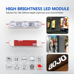 Module LED à injection de lumière haute luminosité, étanche IP67, SMD 2835, DC 12V, 3 LED, pour éclairage de lettres de signalisation, boîte à lumière - Product Image 4