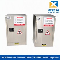 Armoire de sécurité industrielle en acier inoxydable pour hôpitaux et usage extérieur, qualité laboratoire pour produits chimiques inflammables