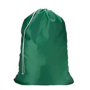 Heavy Duty Durable Rip-Stop Dirty Clothes Drawstring Laundry Bag Travel Laundry Bag For Hotel Camp