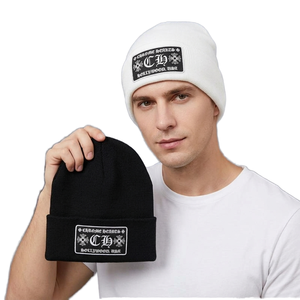 Gorro de Punto Cálido Unisex CHRONIC HCRCS de Moda Invernal, Gorro con Logotipo Bordado, Estilo Urbano Informal para Adultos, 56-58 cm, 100% Acrílico - Product Image 1