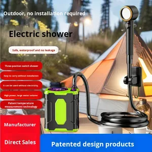 Nouvelle Douche de Camping Portable 2026 10000mAh Étanche IPX8 5 Vitesses <span class=keywords><strong>pour</strong></span> Randonnée en Plein Air, Plage, Voyage, Urgence, Bain d'Animaux 1L ABS - Product Image 5