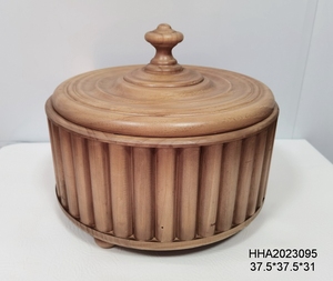 Nouvelle Arrivée Boîte de Rangement Artisanale en Bois Multifonctionnelle avec Couvercle, Style Ferme, pour Décoration Intérieure - Product Image 2