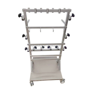 Carrello Portaoggetti Portatile JQ-051A1 per Accessori Chirurgici, in Acciaio Inox 304 con Ruote e Cestello per Ospedali - Product Image 6