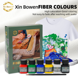 Suministros DE ARTE Xin Bowen, 6 colores, 30ml, pigmento ecológico, tela, pintura de fibra, pintura textil para lienzo, <span class=keywords><strong>ropa</strong></span>, zapatos, pintura - Product Image 3
