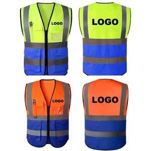 Gilet <span class=keywords><strong>de</strong></span> sécurité réfléchissant haute visibilité multi-poches pour la circulation routière, la construction et la sécurité au travail - Product Image 3
