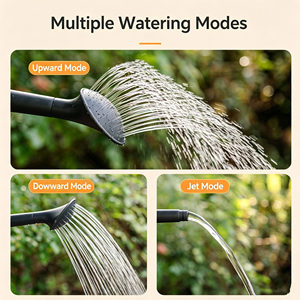Arrosoir en plastique de 4 L avec bec long, arrosoir de jardin multicolore avec tête de pulvérisation détachable pour plantes d'intérieur et d'extérieur - Product Image 3