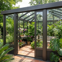 Pergola élégante et minimaliste en alliage d'aluminium avec toit à lames orientables manuel, imperméable, abri solaire, pavillon, kits pour petite terrasse ou balcon Lcy