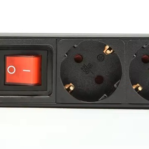 1U 19 "C13/C19 Đức/UK/USA 6-20 cách 10a-20a 125V-250V tùy chỉnh nhôm ngắt ổ cắm điện đơn vị phân phối - Product Image 2