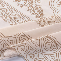 BOEN moderne Floral or estampage dentelle PVC couverture de Table en relief en plastique dentelle nappe rouleau pour la maison et mariage tissu matériel