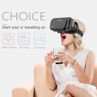 Vrshinecon Helm G10 Imax Vr Bril 3D Vr Virtual Reality, Kartonnen untuk Smartphone 4.7-7 Inci Android Win Ios
