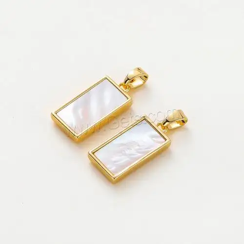 real gold plated DIY Brass Jewelry Pendants Crystal Gold 9x18mm Hole:Approx 3mm 1692178