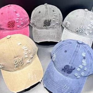 หมวกเบสบอลยีนส์สไตล์อเมริกันย้อนยุคแบบ unisex พร้อมงานปัก 3 มิติ ตัวล็อคแบบหัวเข็มขัดโลหะ ลุคฟอกสีแบบเก่า สำหรับคนหัวใหญ่หน้าเล็ก - Product Image 5