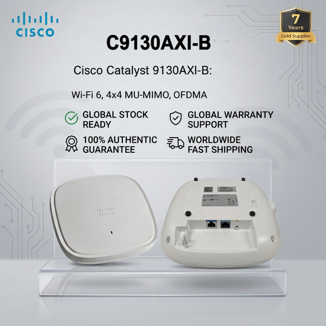 Cisco C9130AXI-B Enterprise Wireless Access Point with 2.4GHz/5GHz/BLE and MU-MIMO Technology