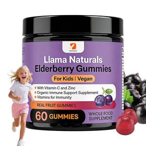 Gomitas de Saúco Llama Naturals OEM para Niños, Suplemento de Apoyo Inmunológico con Vitamina C y Zinc - Product Image 1