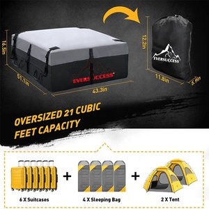 Nhà Máy Tùy Chỉnh Hàng Hóa Túi Công Suất Lớn Polyester Phổ Mái Tàu Sân Bay Hành Lý Lưu Trữ Không Thấm Nước Xe Thân Cây Giải Pháp Lưu Trữ - Product Image 2