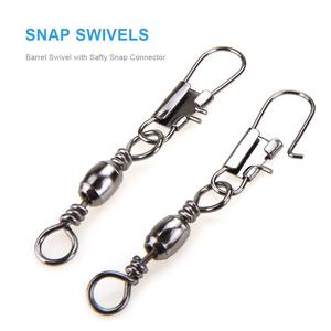 Lot de 50 accessoires de pêche pivotant à baril, équipement de pêche de qualité supérieure, à connexion rapide, seau de leurre de pêche pivotant <span class=keywords><strong>Snap</strong></span> - Product Image 2