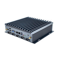 Computadora Industrial Integrada Sin Ventilador J1900 de Cuatro Núcleos, 6 Puertos LAN Gigabit Duales, Panel Táctil, 16 GB de RAM, 256 GB de SSD, Garantía de 3 Años