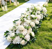 Künstliche Blumenkugel Langer Blumenstrauß Tisch- und Gangdekoration für Hochzeitsbühne Hintergrund Bogen Dekoration
