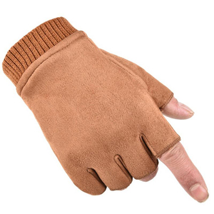 Guantes de invierno sin dedos para hombre y mujer, manopla de resistencia al frío, de punto - Product Image 4