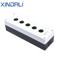 XDL5-B05 22mm cinq trous poussoir ESP32 bouton interrupteur contrôle étanche IP54 boîtier de protection en plastique