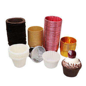 Fête d'anniversaire fournitures de cuisson personnalisé nouveau dessin animé cuisson couleur Pure blanc rose papier <span class=keywords><strong>Muffin</strong></span> Cupcake tasses 50 pièces pack - Product Image 1