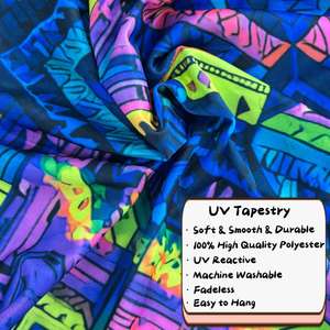 Tapiz <span class=keywords><strong>de</strong></span> Pared Personalizado con Protección UV, Decoración <span class=keywords><strong>de</strong></span> Pared para Exteriores, Decoración Psicodélica para Fiestas o Habitaciones - Product Image 3