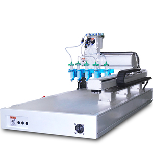 Robot de distribution de colle automatique à quatre têtes et station unique, populaire en usine, avec pompe à moteur à roulement, garantie 1 an - Product Image 4
