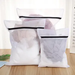 Wholesale Reusable Zipper Heavy Duty Hotel Travel Clothes Bra Lingerie Sock Net Mesh Laundry Wash Bag In Bulk