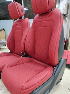 Funda de Asiento de Cuero para Auto C180L, Funda de Cuero Genuino para Asiento de Coche, Juego de Fundas para Asientos de Auto - Product Image 1