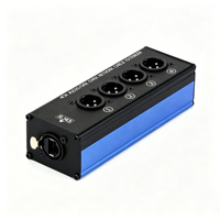 Boîtier de distribution audio 4 canaux RJ45 XLR, prolongateur de réseau DMX, câble Cat5e Cat6, boîtier métallique multicolore, connecteur XLR pour signal de scène