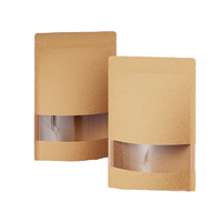 Sachet Doypack Personnalisé en Papier Kraft Imprimé par Héliogravure, Écologique, Compostable et Biodégradable, avec Fermeture Zip, pour Emballage Alimentaire, Anti-humidité