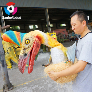 Artículo de espectáculo de Parque jurásico, marioneta de mano de dinosaurio realista para adulto - Product Image 4