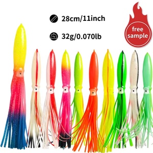 Esche Luminose in Gomma a Forma di <span class=keywords><strong>Calamaro</strong></span> 32g, Esche Morbide in <span class=keywords><strong>Silicone</strong></span> per Polpo, Esche per Traina a Forma di <span class=keywords><strong>Calamaro</strong></span> - Product Image 3