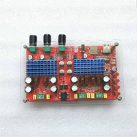 Placa amplificadora de potencia digital Tpa3116d2 Bluet 2,1 de alta potencia, decodificación de tarjeta TF, disco U, Dc12-24v