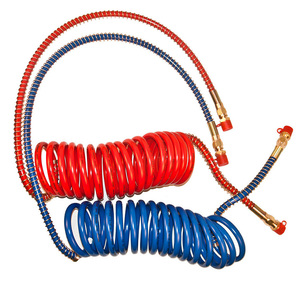 Chất Lượng Nhựa Mềm Không Có Mùi Nylon PU PA Linh Hoạt Xoắn Ốc TSQ 100 Chân Trailer Cuộn Dây Air Brake Hose Cho Xe Tải - Product Image 2