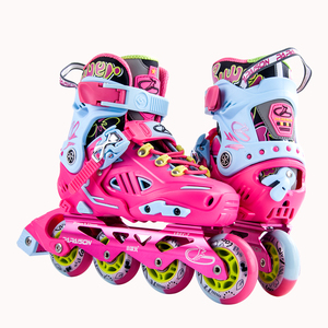 Slalom skates inline com 4 tamanhos, skate de rolo esticável para crianças e adultos profissionais
