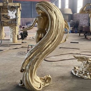 Beautiful <strong>Mermaid</strong> <strong>Statue</strong> Cast <strong>Bronze</strong> <strong>Mermaid</strong> Fountain <strong>Mermaid</strong> Sculpture - Product Image 6