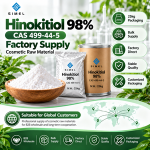 Suministro de Fábrica SIMEL Hinokitiol 98% CAS 499-44-5 Polvo de Grado Cosmético Materia Prima para el Cuidado del Cabello al por Mayor - Product Image 1