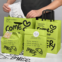 Sacs en papier kraft personnalisés pour pizza, salade, gâteau, dessert, pain - Emballage pour plats à emporter et livraison en restaurant
