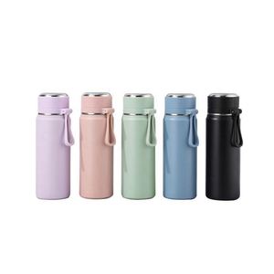 Bouteille isotherme en acier inoxydable doré de 500 ml, tasse personnalisée, thermos à double paroi, flacon sous vide, logo personnalisé - Product Image 1