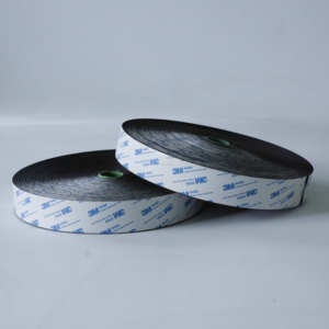 LL102 Venta al por mayor Adhesivo de <span class=keywords><strong>doble</strong></span> <span class=keywords><strong>cara</strong></span> resistente a altas temperaturas con respaldo <span class=keywords><strong>3M</strong></span> Velcroes con respaldo adhesivo blanco y negro - Product Image 5