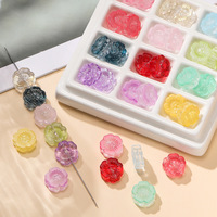 YWJC Manik-manik Kristal Kaca Berkualitas Tinggi Multi-warna 50PCS/BAG Aksesoris Pembuatan Dekorasi DIY Grosir