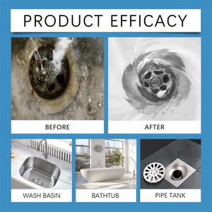 Jue Fish 300ml Desbloqueador de cocina Iones metálicos Grasa Disolución Blackage Clearing Zuecos Dispersión Limpieza de tuberías Agente de desobstrucción - Product Image 4