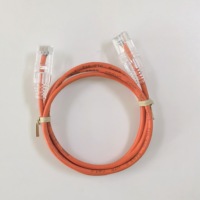 Kabel Patch Cat6 UTP Ultra Tipis Berkualitas Tinggi 28AWG Konduktor Tembaga Selubung PVC LSZH Hemat Ruang