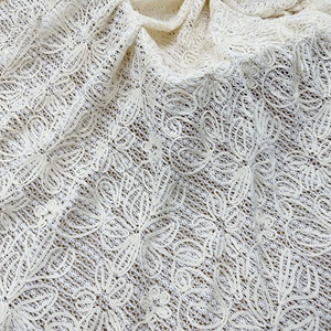Nuevo Tejido de Malla Hueca con Bordado de Cordón, Material de Encaje <span class=keywords><strong>Floral</strong></span> 3D para Vestidos de Novia - Product Image 5