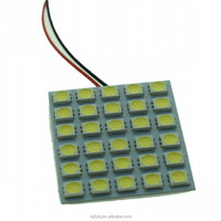 DC 12V lampe de toit automatique T10 + adaptateurs de feston 30SMD 5050 puce voiture panneau LED intérieur dôme lumière autres accessoires de lumière de voiture