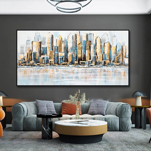 Hot Selling Wholesale <strong>Etsy</strong> Dropshipping Home Decor Painting Abstract <strong>Art</strong> Scenery Oil Painting - Product Image 2